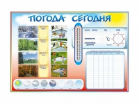 Стенд-уголок маркерный "Погода сегодня" - «globural.ru» - Хабаровск