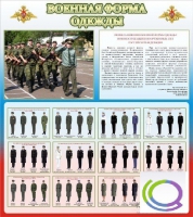 Стенд "Военная форма одежды (герб РФ)" - «globural.ru» - Хабаровск
