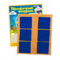 Прозрачный квадрат Ларчик (ковролин, синий)   - «globural.ru» - Хабаровск