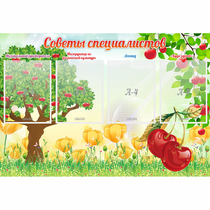 Стенд "Советы специалистов" с 4 карманами - «globural.ru» - Хабаровск