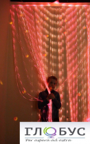 Мерцающий занавес в комплекте с источником света (ширина: 120 см. количество нитей: 60 штук) - «globural.ru» - Хабаровск